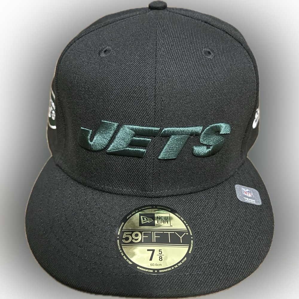 New Era Cap Black New York Jets 59FIFTY Fitted 7 5/8